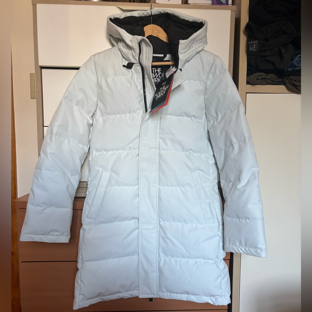 Aritzia TNA Powder Parka XS Glacier Blue